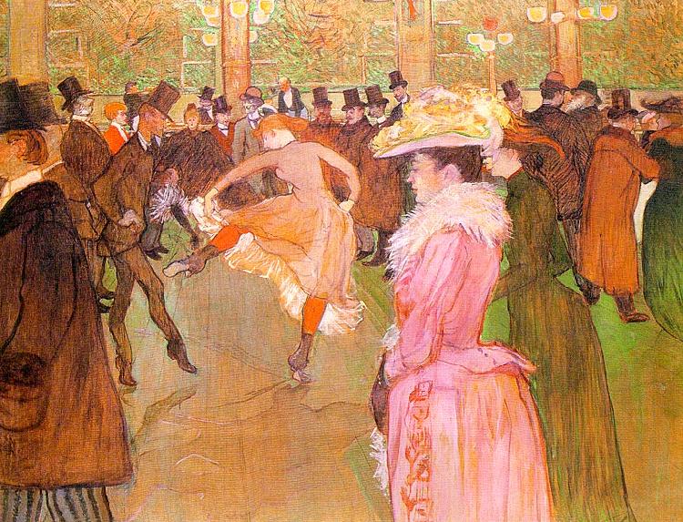  Henri  Toulouse-Lautrec Training of the New Girls by Valentin at the Moulin Rouge China oil painting art